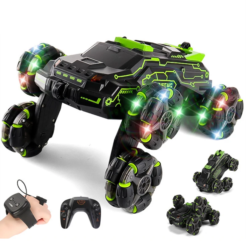 6 Wheel Drive RC Car 2.4G Remote Control Toy Cars Stunt Cars Drift Gesture Sensing with Light Music for Children Boys Kids Gift
6 Wheel Drive RC Car 2.4G Remote Control Toy Cars Stunt Cars Drift Gesture Sensing with Light Music for Children Boys Kids Gift