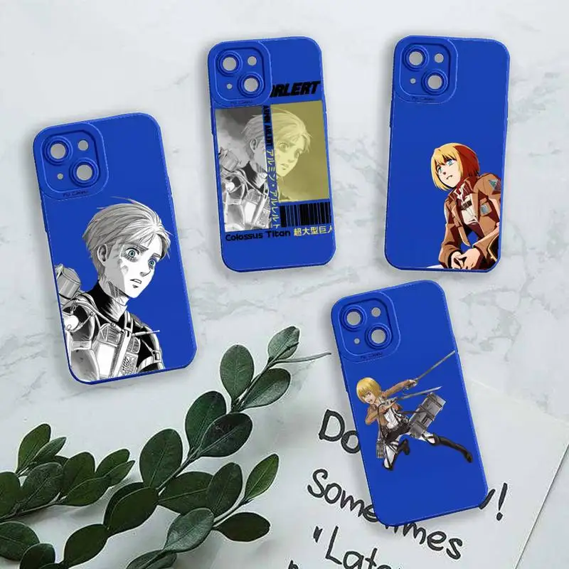 Armin Arlert Attack on Titan Camera Lens Liquid Silicone Klein Blue Phone Case For iPhone 13 12 11 Pro MAX Mini X XS XR 7 8 Plus
Armin Arlert Attack on Titan Camera Lens Liquid Silicone Klein Blue Phone Case For iPhone 13 12 11 Pro MAX Mini X XS XR 7 8 Plus