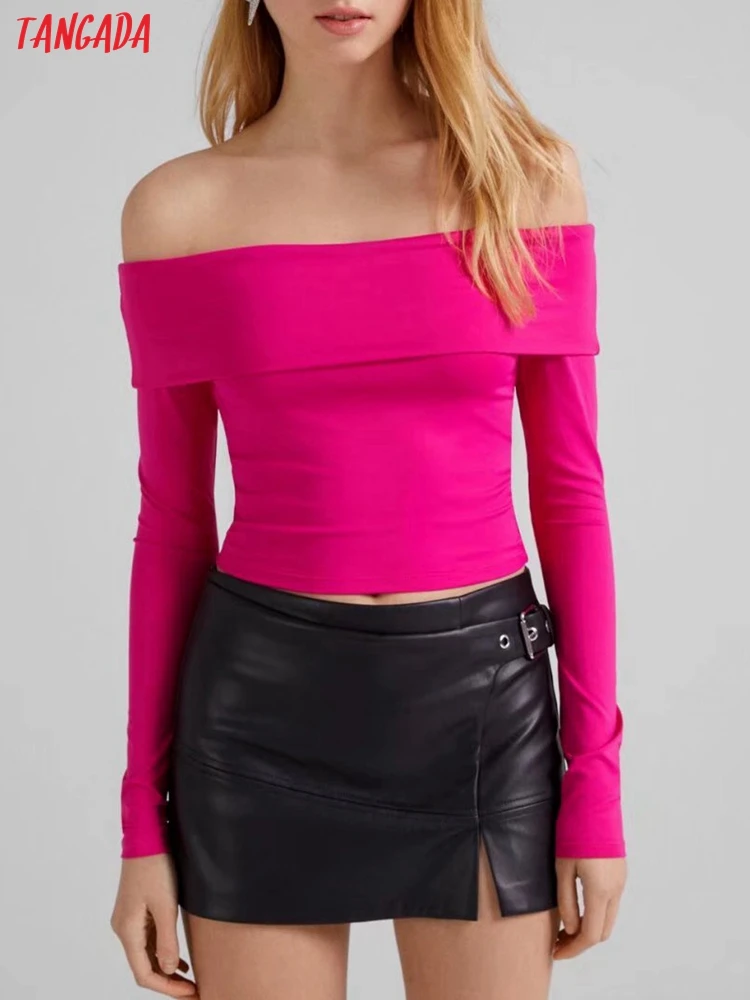 Женская футболка с воротником-лодочкой и длинным рукавом 
Женская футболка с воротником-лодочкой и длинным рукавом