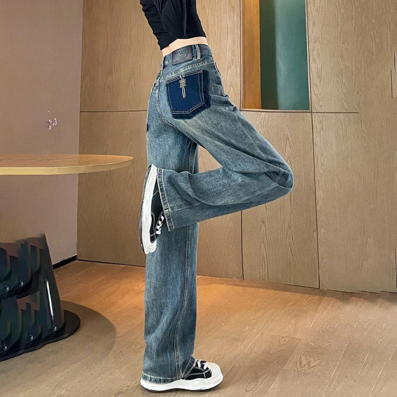 Женские джинсы с широкими штанинами, новинка 2023, драпировка с высокой талией, выглядит тонкими и контрастными цветами, небольшие прямые брю...
Женские джинсы с широкими штанинами, новинка 2023, драпировка с высокой талией, выглядит тонкими и контрастными цветами, небольшие прямые брю...