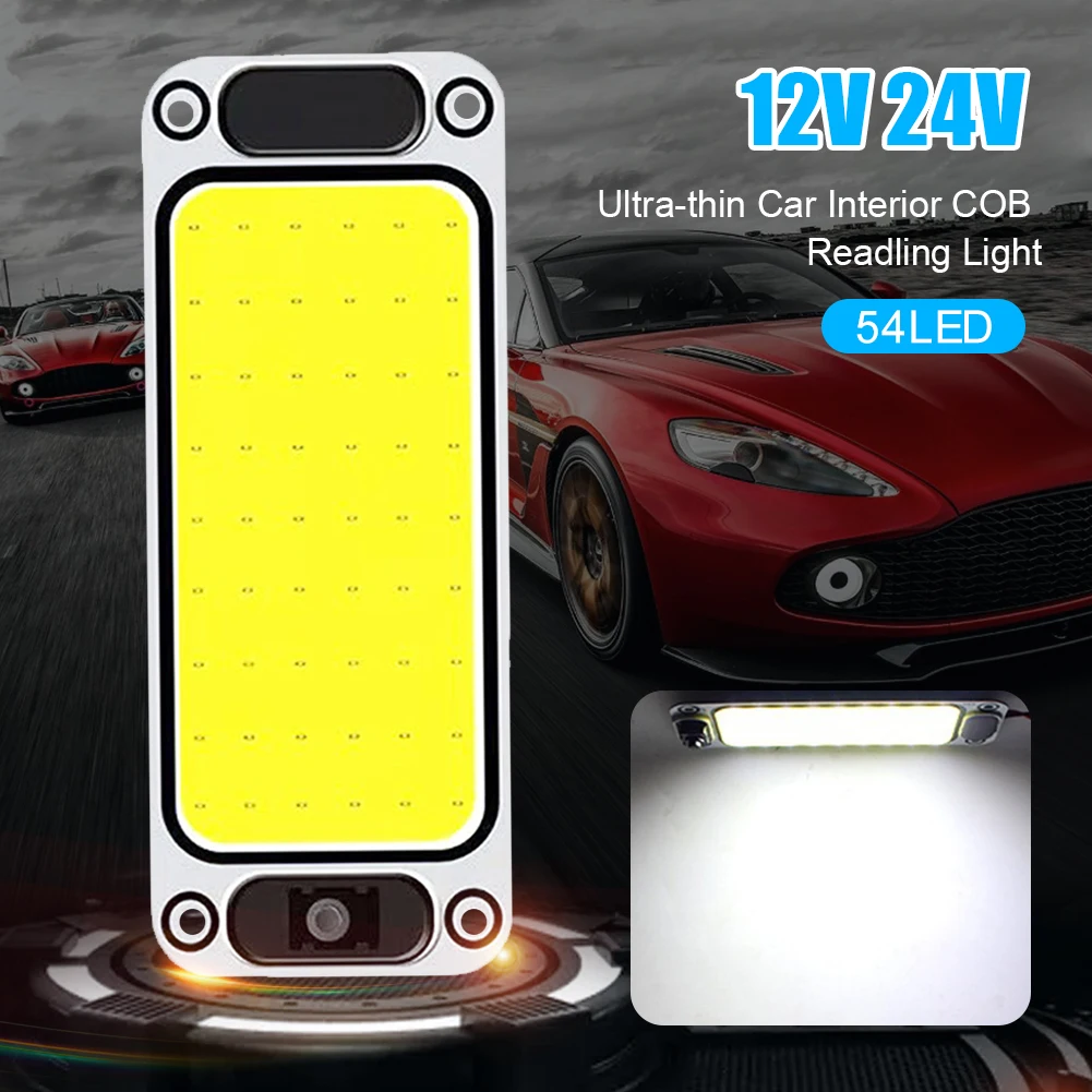 Car Interior Reading Light COB 12V 24V Car Roof Panel Lights High Brightness Dome Light With Switch For Car Trunk Accessories
Car Interior Reading Light COB 12V 24V Car Roof Panel Lights High Brightness Dome Light With Switch For Car Trunk Accessories