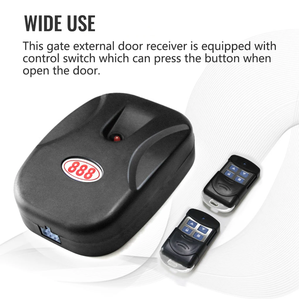 Wireless Remote Control Controller Garage Door Chain Motor Gate External Doors Receiver Replacement Part Accessory
Wireless Remote Control Controller Garage Door Chain Motor Gate External Doors Receiver Replacement Part Accessory