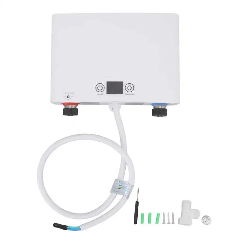 220V Water Heater 5500W Electric Tankless Water Hot Heater with G1/2 Caliber for Household Water Boiler
220V Water Heater 5500W Electric Tankless Water Hot Heater with G1/2 Caliber for Household Water Boiler