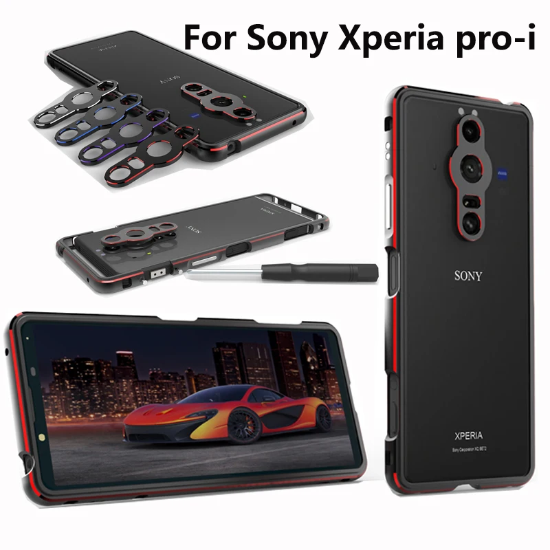 Bumper for Sony Xperia Pro-I Ultra Thin aluminum Metal Frame Case for Sony Xperia Pro I XQ BE62 Cover with Camera Lens Protector
Bumper for Sony Xperia Pro-I Ultra Thin aluminum Metal Frame Case for Sony Xperia Pro I XQ BE62 Cover with Camera Lens Protector
