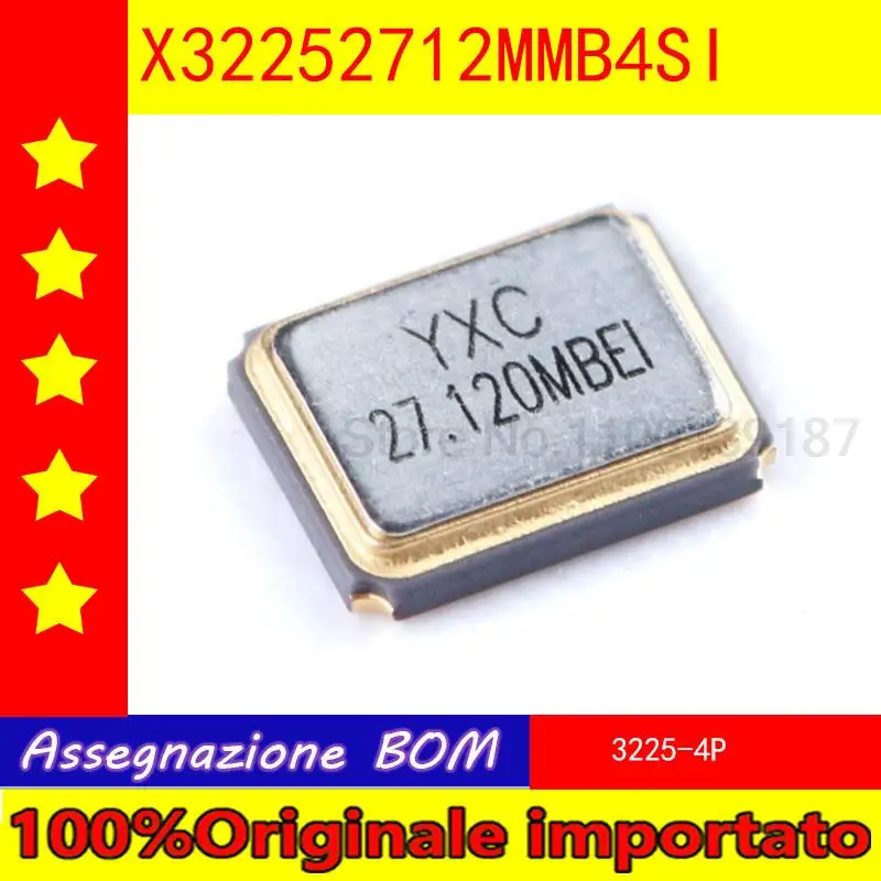 100% Оригинальный импортный 5шт./лот 3225 пассивные кристаллы/10 pf X32252712MMB4SI YSX321SL 27,12 МГц 10 PPM
100% Оригинальный импортный 5шт./лот 3225 пассивные кристаллы/10 pf X32252712MMB4SI YSX321SL 27,12 МГц 10 PPM