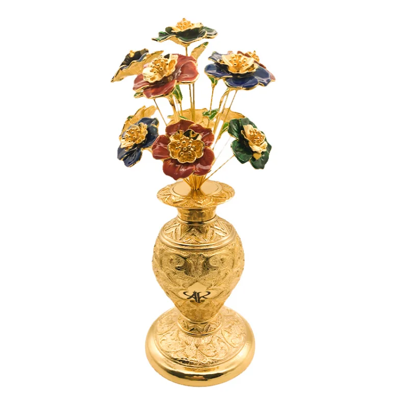 Luxury modern custom new design manufacture desktop bottle arts metal flower crafts home decoration 
Luxury modern custom new design manufacture desktop bottle arts metal flower crafts home decoration