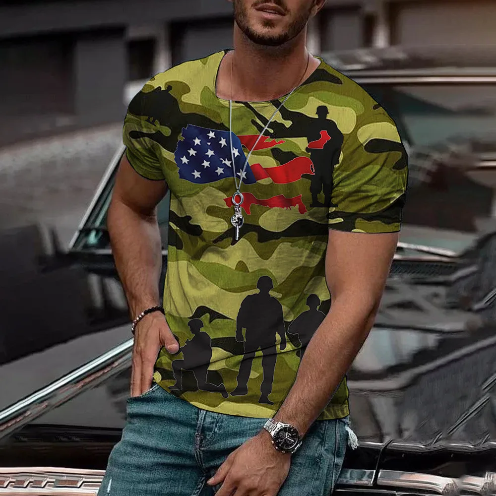 Summer Graphic T-Shirt Men 3d Military Camouflage Floral Print Men'S Short-Sleeved T-Shirt Casual Fashion Oversized O-Neck Tops
Summer Graphic T-Shirt Men 3d Military Camouflage Floral Print Men'S Short-Sleeved T-Shirt Casual Fashion Oversized O-Neck Tops