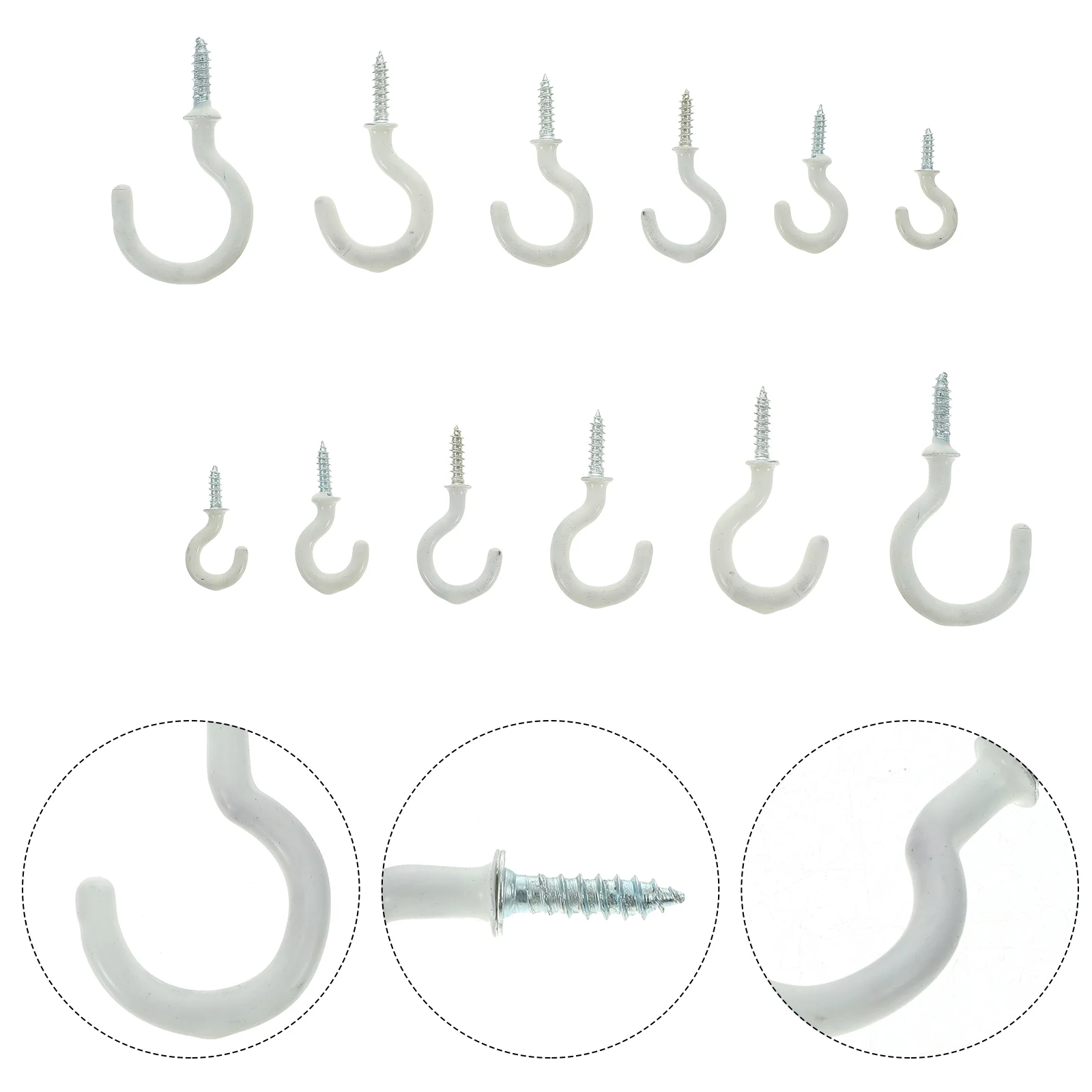 Hooks Ceiling Screwhanginghook Cuphanger Coated Wall Lights Whitevinyl Screws Lamp Mug String Kitchen Kitcups Decorative Outdoor
Hooks Ceiling Screwhanginghook Cuphanger Coated Wall Lights Whitevinyl Screws Lamp Mug String Kitchen Kitcups Decorative Outdoor