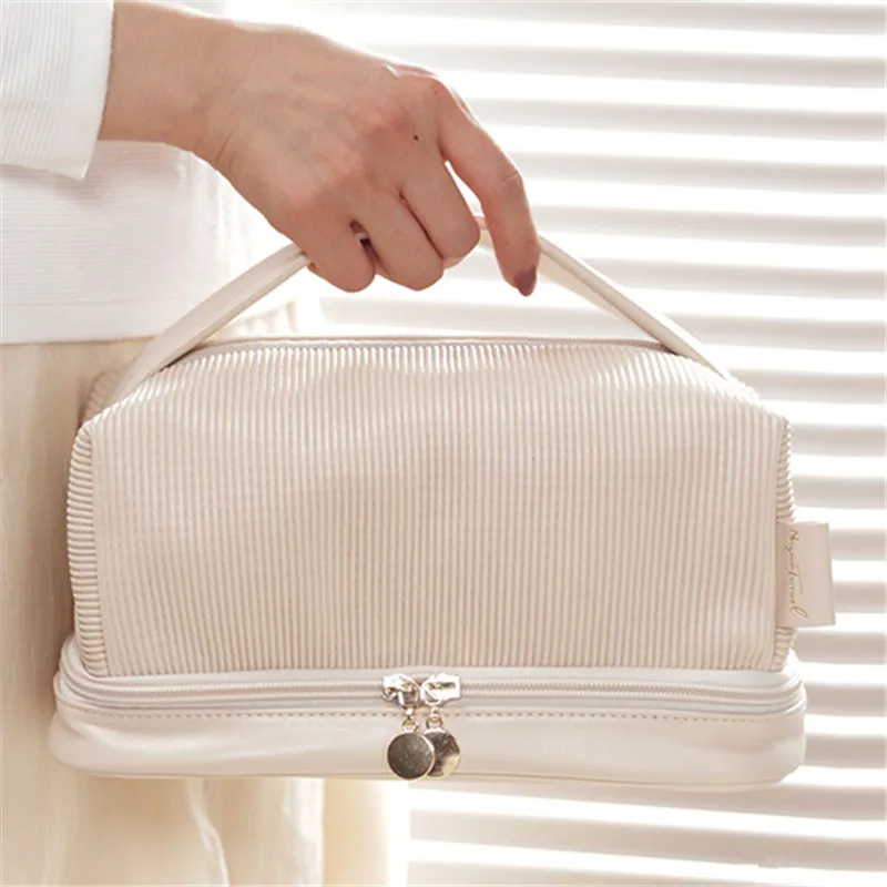 Premium Travel Toast Makeup Pouch Creamy Leather Soft Cosmetic Organizer Case Ladies Single And Double Layer Toiletries Tote Bag
Premium Travel Toast Makeup Pouch Creamy Leather Soft Cosmetic Organizer Case Ladies Single And Double Layer Toiletries Tote Bag