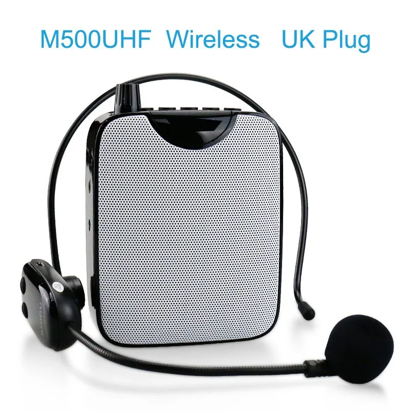FOR Portable Voice Amplifier Wireless UHF Microphone Personal Mini Hifi Stereo AUX Audio Speaker For Teachers Instructor M500
FOR Portable Voice Amplifier Wireless UHF Microphone Personal Mini Hifi Stereo AUX Audio Speaker For Teachers Instructor M500