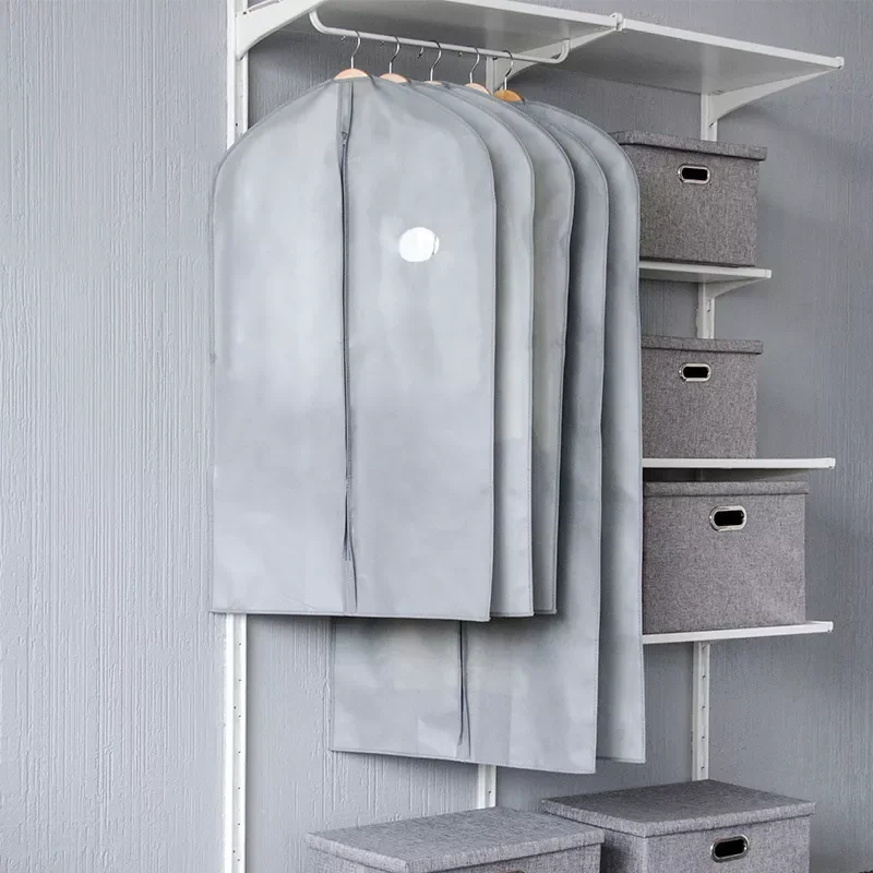 2022New Dustproof Clothing Cover for Protecting Dress Coat Suit Garment Dust Covers Bag Wardrobe Hanging Storage Non-woven Bags
2022New Dustproof Clothing Cover for Protecting Dress Coat Suit Garment Dust Covers Bag Wardrobe Hanging Storage Non-woven Bags