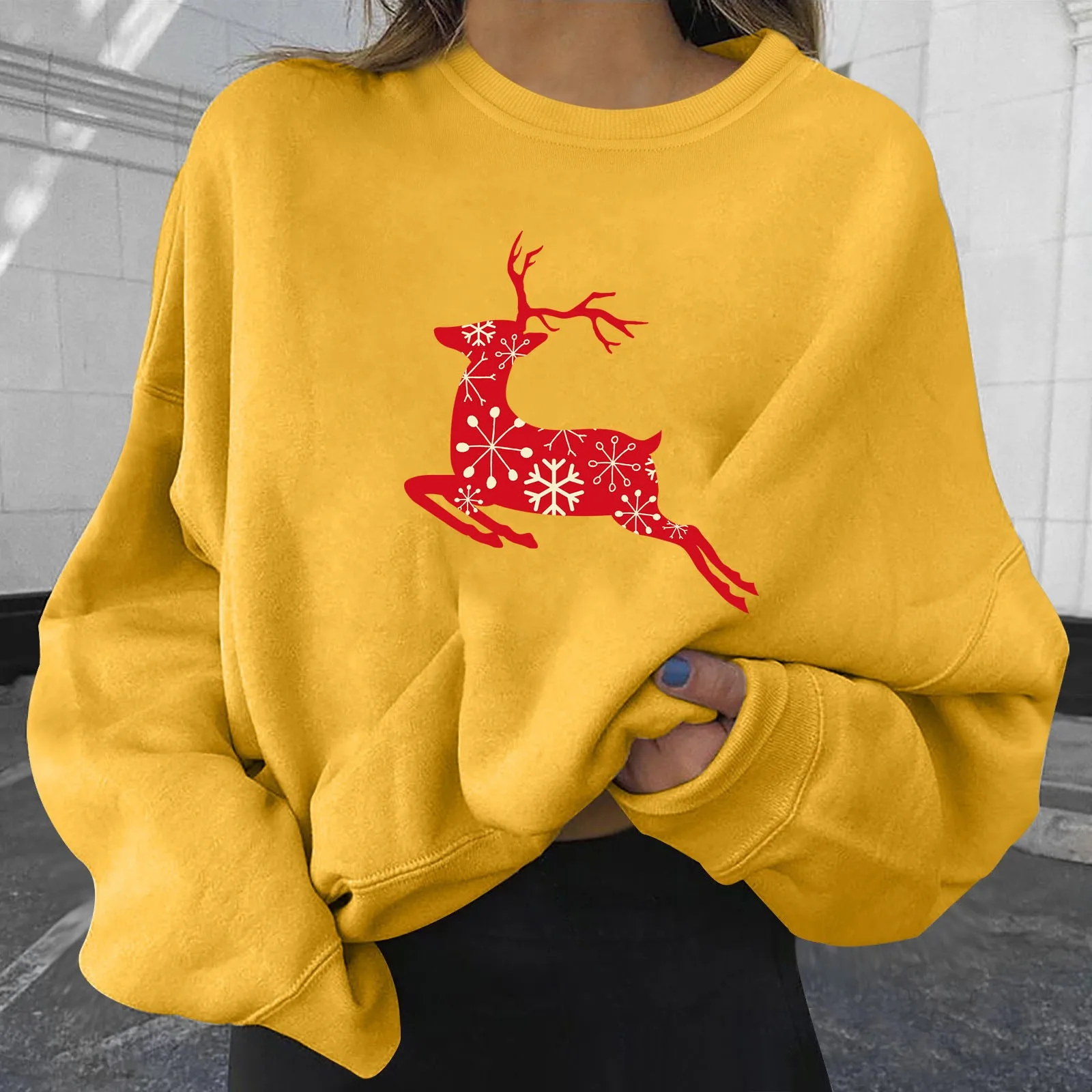 Women's Christmas Print Sweatshirt Long Sleeve O-Neck Top Hooded Thin Sweatshirt Women Tunic Hoodie Sweatshirts for Women 
Women's Christmas Print Sweatshirt Long Sleeve O-Neck Top Hooded Thin Sweatshirt Women Tunic Hoodie Sweatshirts for Women