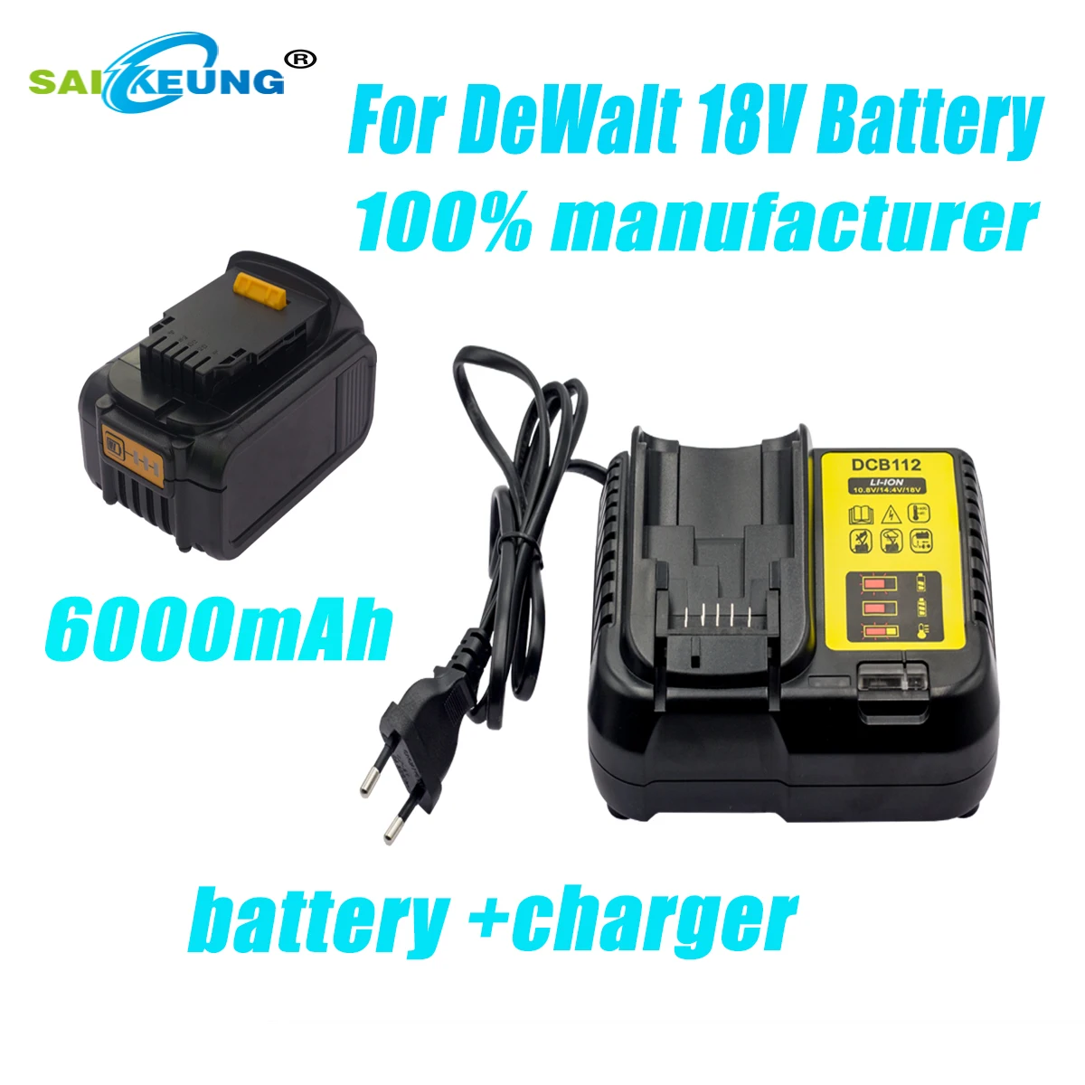 For DEWALT18V6000mAh DCB181 DCB183 DCB184 DCB185 DCB180 Professional Battery, Compatible with DEWALT MAX XRD Power Tools 20V 54V
For DEWALT18V6000mAh DCB181 DCB183 DCB184 DCB185 DCB180 Professional Battery, Compatible with DEWALT MAX XRD Power Tools 20V 54V