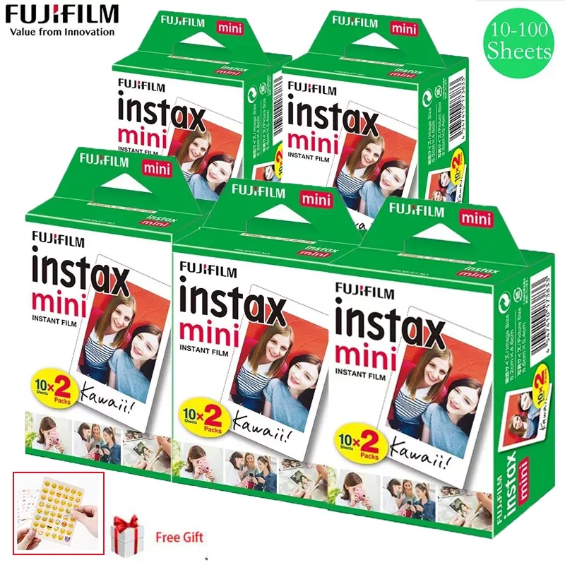 Original 10-100 sheets Fujifilm Instax mini 8 films white Edge 3 Inch for Instant Camera 7 9 25 50s 70 90 sp-1 sp-2 Photo paper
Original 10-100 sheets Fujifilm Instax mini 8 films white Edge 3 Inch for Instant Camera 7 9 25 50s 70 90 sp-1 sp-2 Photo paper