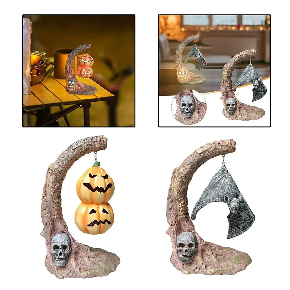 Halloween Resin Lawn Lamp Hanging Bat /Hanging Pumpkin Heads Night Lamp Crafts for Halloween Home Decoration Garden Ornaments
Halloween Resin Lawn Lamp Hanging Bat /Hanging Pumpkin Heads Night Lamp Crafts for Halloween Home Decoration Garden Ornaments