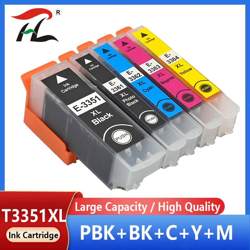 5PK Compatible For EPSON 33XL 33 Ink Cartridge For T3351 T3361 Expression Premium XP 530 540 630 640 635 645 830 900 Printer
5PK Compatible For EPSON 33XL 33 Ink Cartridge For T3351 T3361 Expression Premium XP 530 540 630 640 635 645 830 900 Printer