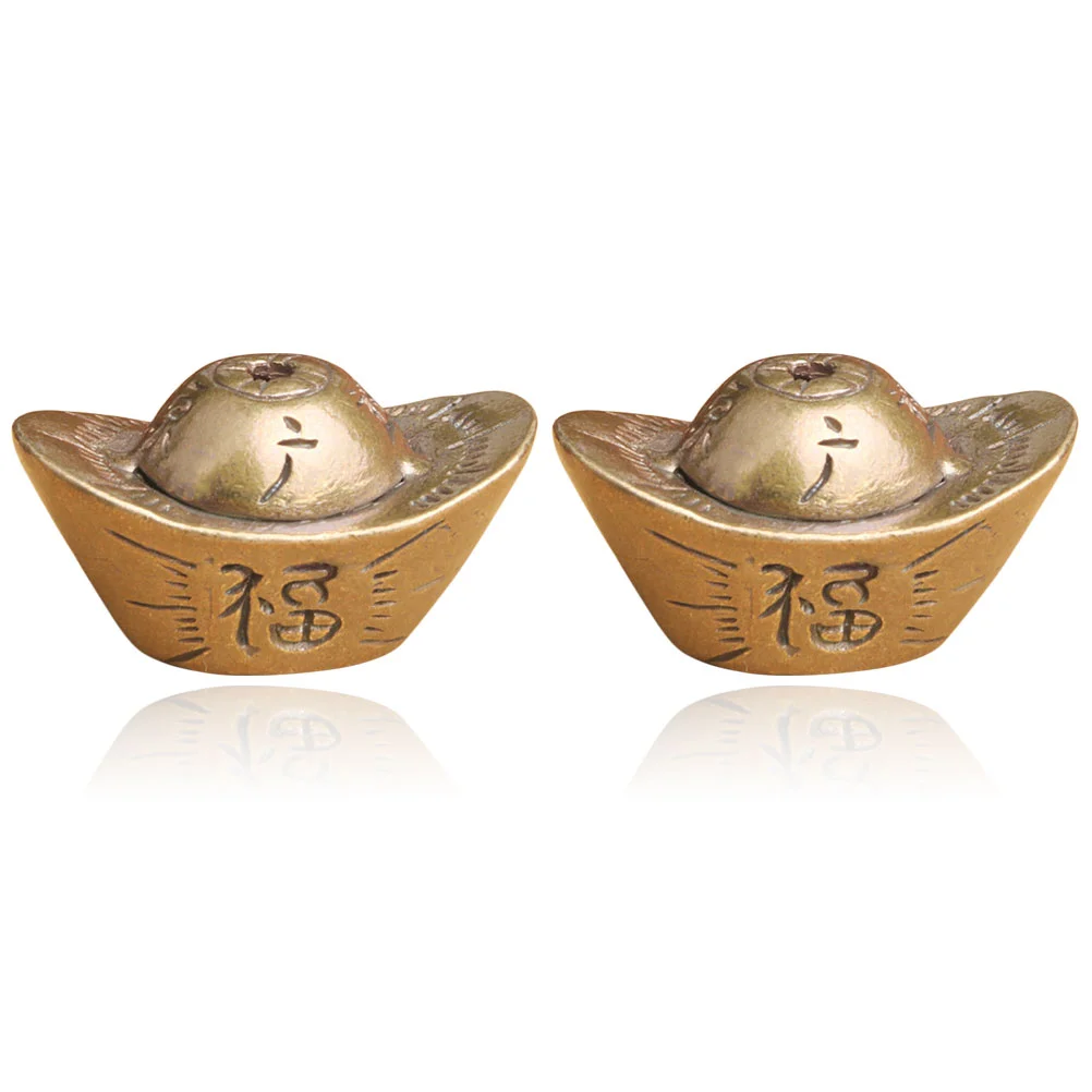 Lucky Ingot Ornament Brass Ornaments Craft Exquisite Decor Gold Ingots Decors Shaped Adornment Fortune Scene
Lucky Ingot Ornament Brass Ornaments Craft Exquisite Decor Gold Ingots Decors Shaped Adornment Fortune Scene