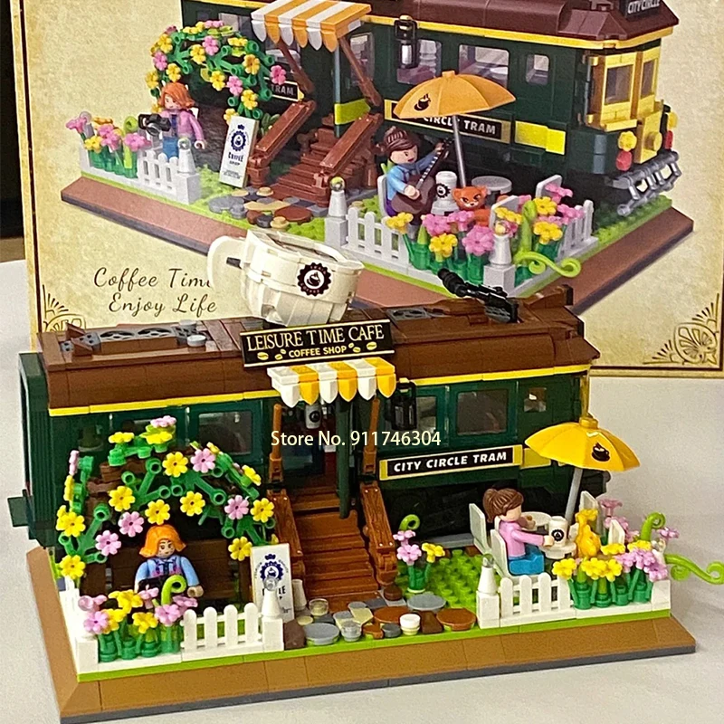 Creative Expert Moc Mini Brick Train Coffee House Cafe Corner Street View Modular House Model Building Blocks Kids Toys
Creative Expert Moc Mini Brick Train Coffee House Cafe Corner Street View Modular House Model Building Blocks Kids Toys
