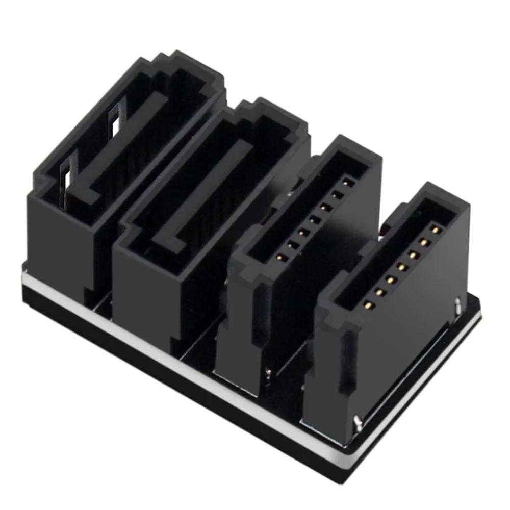 1Pcs Double SATA 7Pin Female to Double 7Pin Male 180 Degree Angled Adapter Mainboard SATA Adapter for Desktops SSD HDD
1Pcs Double SATA 7Pin Female to Double 7Pin Male 180 Degree Angled Adapter Mainboard SATA Adapter for Desktops SSD HDD