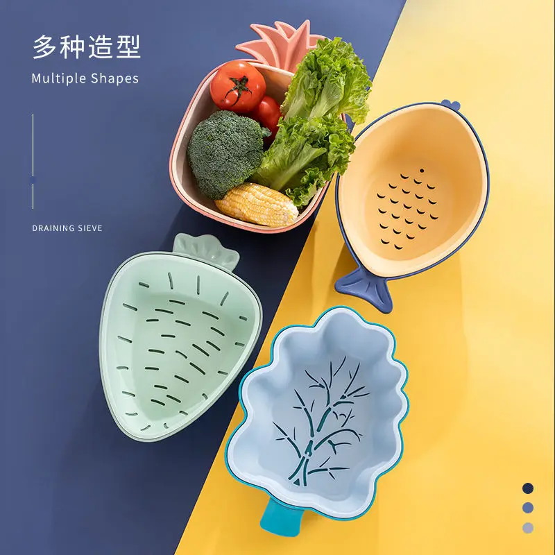 Home double layer thickening drain basket kitchen plastic fruit and vegetable water filter basket living room storage basin
Home double layer thickening drain basket kitchen plastic fruit and vegetable water filter basket living room storage basin