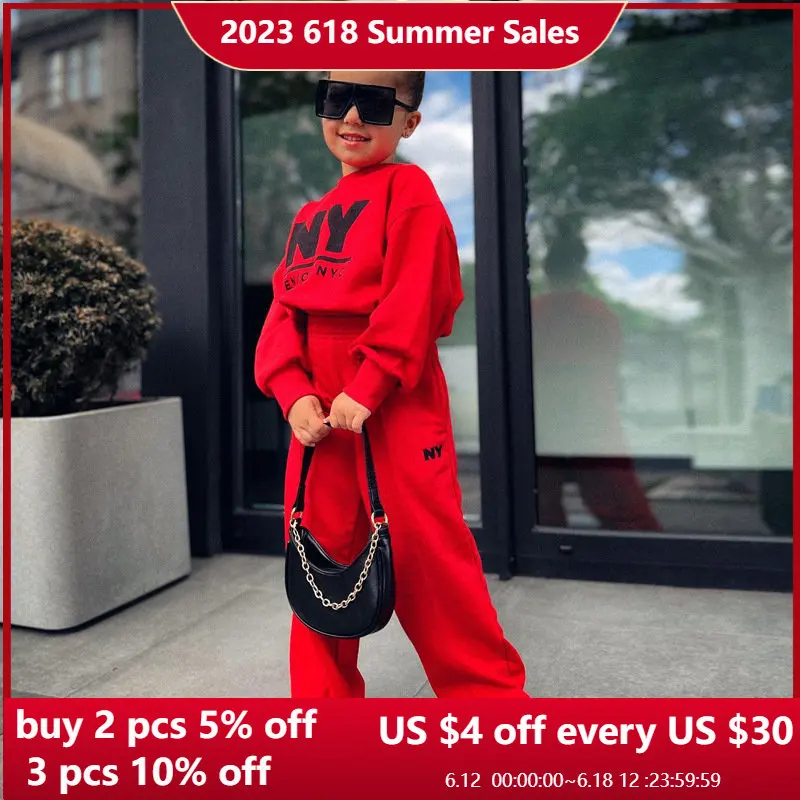 Kids Girls Clothing Set Autumn Long Sleeve Hoodies+Flared Pants 2pcs sets Children's Winter Casual Outfits Baby Tracksuits 1-7T
Kids Girls Clothing Set Autumn Long Sleeve Hoodies+Flared Pants 2pcs sets Children's Winter Casual Outfits Baby Tracksuits 1-7T