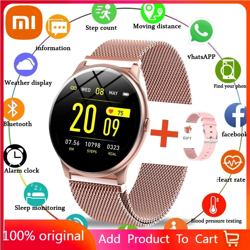 Xiaomi Smart Watch Women Men Heart Rate Blood Pressure Information Remind Sport Multifunctional Waterproof lady Smartwatch+Box
Xiaomi Smart Watch Women Men Heart Rate Blood Pressure Information Remind Sport Multifunctional Waterproof lady Smartwatch+Box