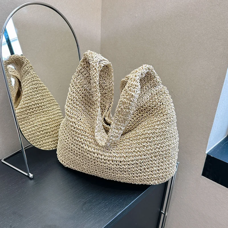 2023 Summer Beach Straw Handbag Big Capacity Bucket Bag Ins Female Underarm Shoulder Bag for Women Lady Travel Shopping Tote Bag
2023 Summer Beach Straw Handbag Big Capacity Bucket Bag Ins Female Underarm Shoulder Bag for Women Lady Travel Shopping Tote Bag