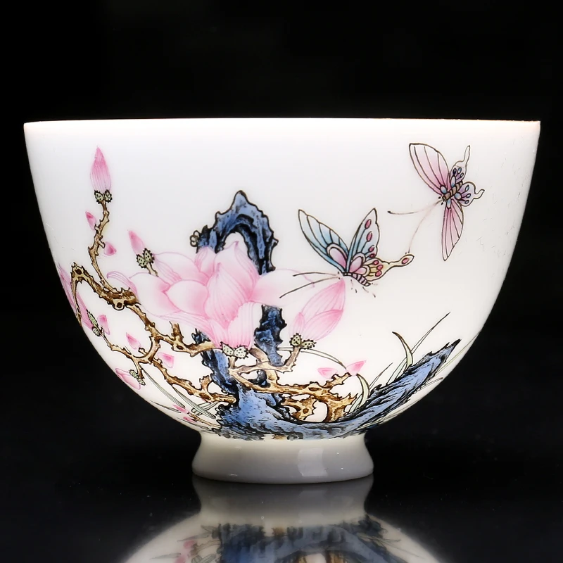Jia Zhan Kiln Li Jia Stack White Porcelain Tea Cup Jingdezhen Enamel Hand Painted Master Cup Kung Fu Tea Cup Handmade
Jia Zhan Kiln Li Jia Stack White Porcelain Tea Cup Jingdezhen Enamel Hand Painted Master Cup Kung Fu Tea Cup Handmade