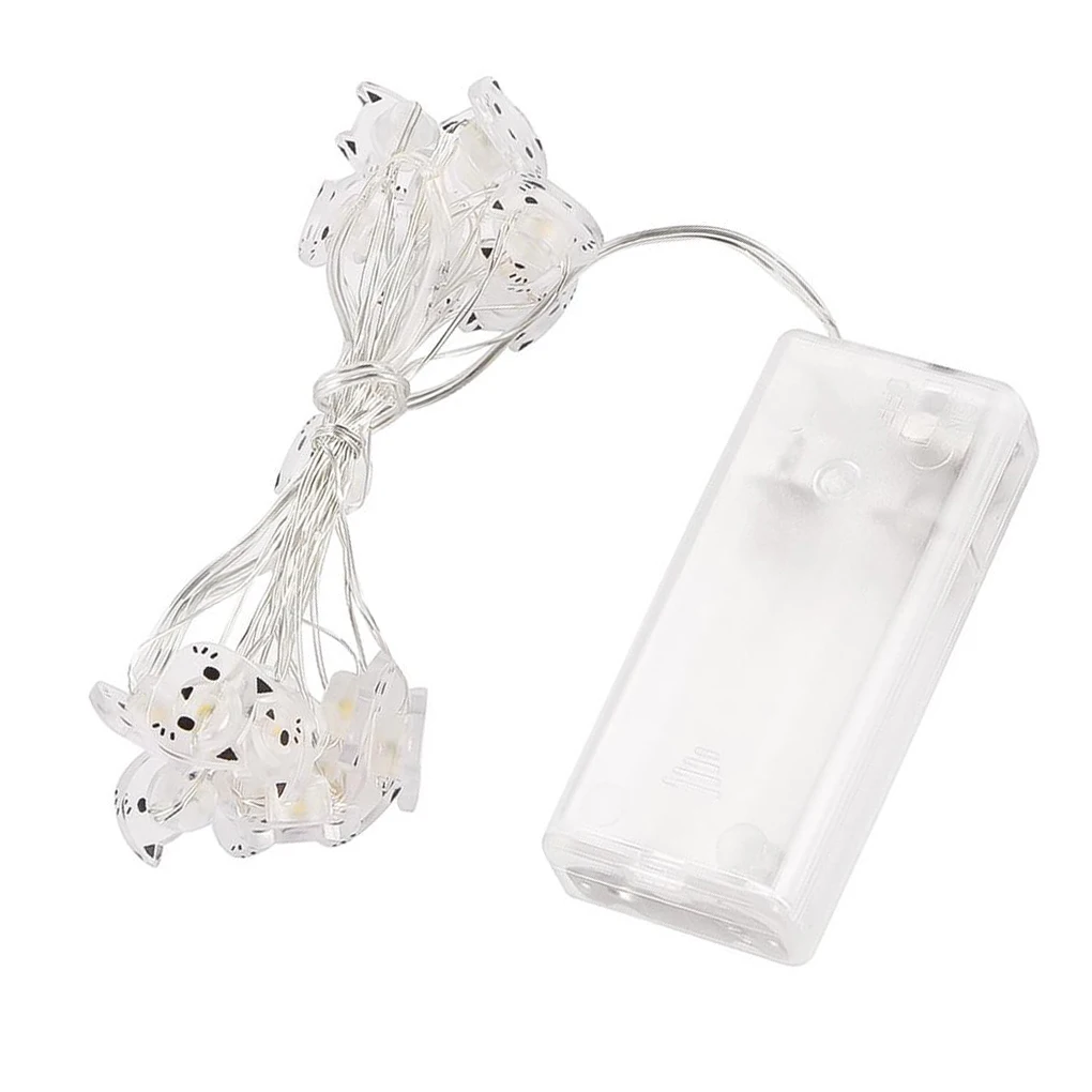 Cat Shape Fairy Lights with 20 LEDs Glow Copper Wire LED Warm White String Light Outdoor Indoor Garden Lamp for Party
Cat Shape Fairy Lights with 20 LEDs Glow Copper Wire LED Warm White String Light Outdoor Indoor Garden Lamp for Party