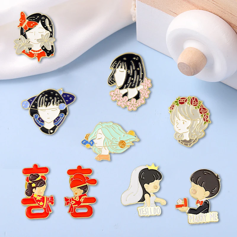 Creative Trendy Cartoon Sweetheart Boy Girl Oil Drop Lapel Brooch Badge Pin Denim Bag Gift Men Women Fashion Jewelry Accessories
Creative Trendy Cartoon Sweetheart Boy Girl Oil Drop Lapel Brooch Badge Pin Denim Bag Gift Men Women Fashion Jewelry Accessories