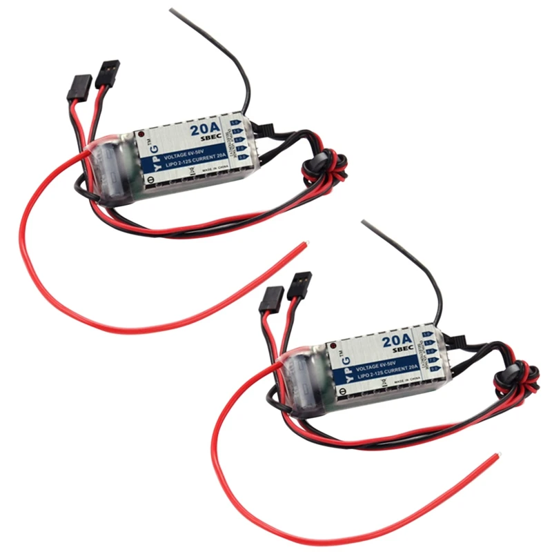 2X YPG 20A HV SBEC For RC Model Airplane No Programming Required Remote Control Toy YPG Series 20A SBEC Brushless ESC
2X YPG 20A HV SBEC For RC Model Airplane No Programming Required Remote Control Toy YPG Series 20A SBEC Brushless ESC