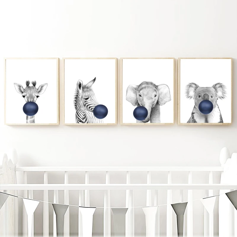 Nordic Kids Room Navy Blue Bubble Elephant Giraffe Child Poster Animal Wall Art Canvas Baby Room Wall Pictures Nursery Decor
Nordic Kids Room Navy Blue Bubble Elephant Giraffe Child Poster Animal Wall Art Canvas Baby Room Wall Pictures Nursery Decor