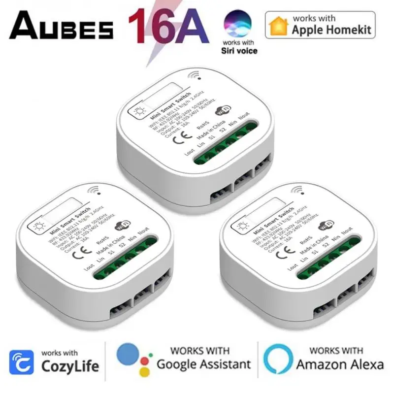 Смарт-выключатель Apple Homekit, 16 А, с Wi-Fi, таймером и 2-сторонним управлением
Смарт-выключатель Apple Homekit, 16 А, с Wi-Fi, таймером и 2-сторонним управлением