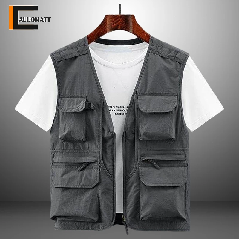 Жилет мужской для фотосъемки, свободный уличный легкий жилет с несколькими карманами, повседневная рыболовная сетчатая куртка, на лето
Жилет мужской для фотосъемки, свободный уличный легкий жилет с несколькими карманами, повседневная рыболовная сетчатая куртка, на лето