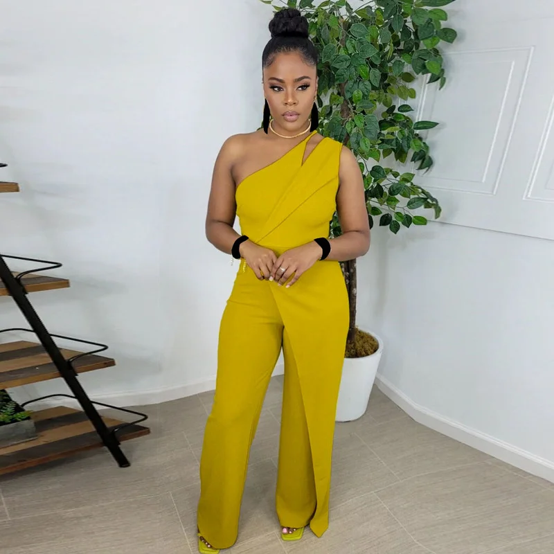 WUHE One Shoulder High Waist Patchwork Straight Sleeveless JuElegant Women Jmpsuit 2022 Summer Office Lady Party Playsuit
WUHE One Shoulder High Waist Patchwork Straight Sleeveless JuElegant Women Jmpsuit 2022 Summer Office Lady Party Playsuit
