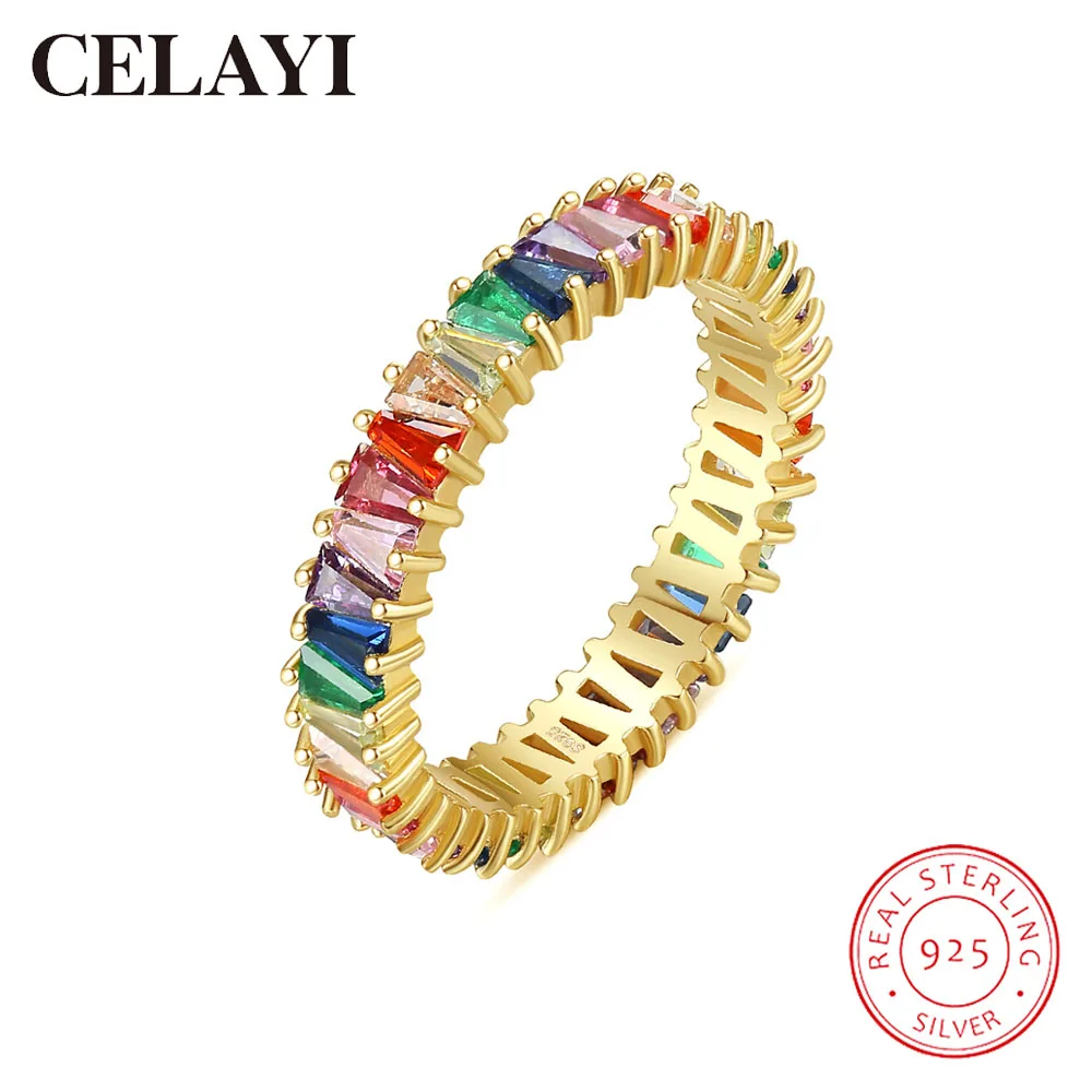 CELAYI 925 Sterling Silver Ring For Women 2022 New Colorful Zircon Retro Rings Rainbow Color European and American Ring Jewelry
CELAYI 925 Sterling Silver Ring For Women 2022 New Colorful Zircon Retro Rings Rainbow Color European and American Ring Jewelry