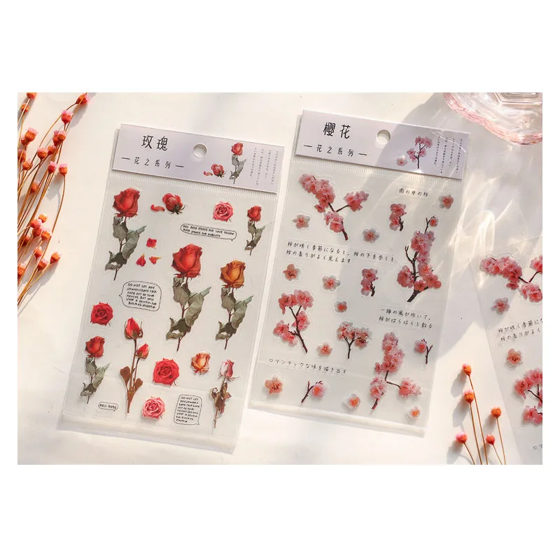 1pack Cotton Flower Stickers Mini Rose Diary PET Deco Diary paper diy Scrapbook Planner Decorative Stationery Material
1pack Cotton Flower Stickers Mini Rose Diary PET Deco Diary paper diy Scrapbook Planner Decorative Stationery Material