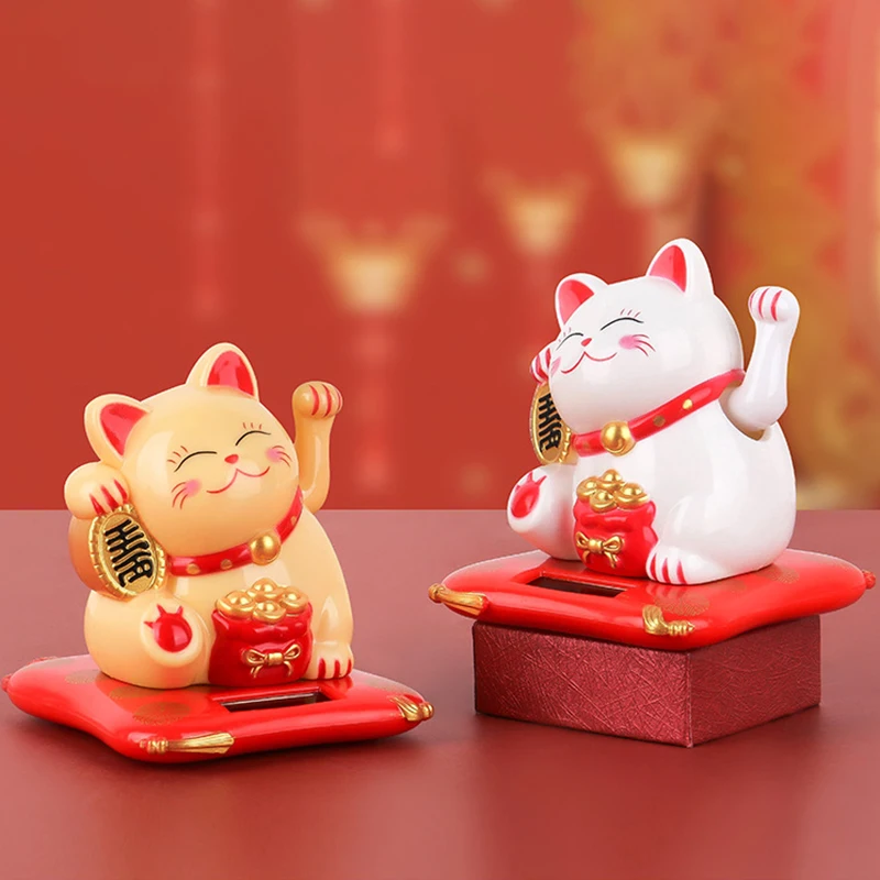 Solar Powered Maneki Neko Wealth Waving Cat Chinese Lucky Figurines Fortune Cat Figurines Desktop Ornaments Car Decoration Gifts
Solar Powered Maneki Neko Wealth Waving Cat Chinese Lucky Figurines Fortune Cat Figurines Desktop Ornaments Car Decoration Gifts