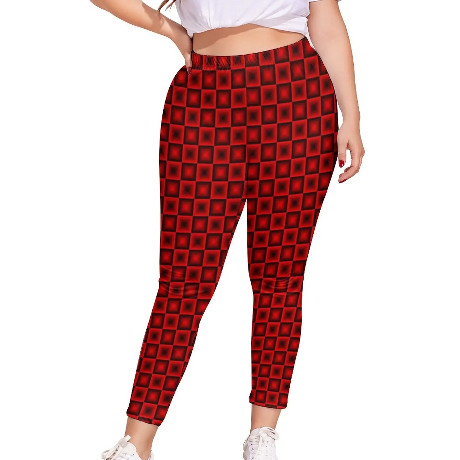Red Plaid Leggings Checkerboard Inversion High Waist Best Legging Novelty Gym Female Pants
Red Plaid Leggings Checkerboard Inversion High Waist Best Legging Novelty Gym Female Pants