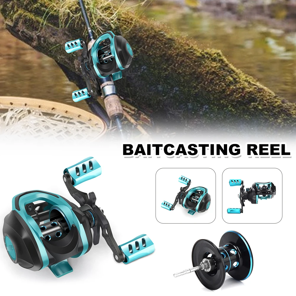 Ultra-Light Baitcasting Reel with Brake Button 18+1 Bearing Fishing Reel 7.2:1 Ratio Casting Reel Fishing Tackle Accessories
Ultra-Light Baitcasting Reel with Brake Button 18+1 Bearing Fishing Reel 7.2:1 Ratio Casting Reel Fishing Tackle Accessories
