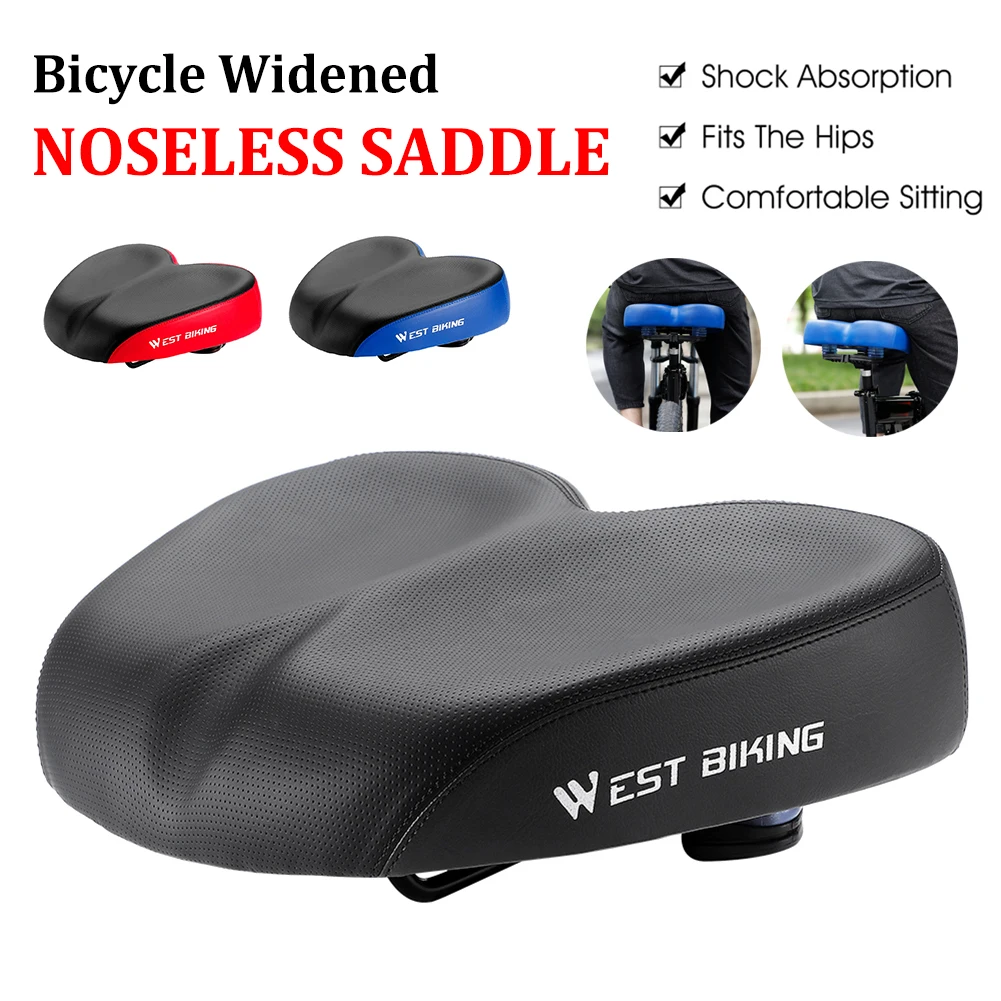 Bicycle Saddle Widened Noseless Saddle Shock Absorption Sponge Comfortable Seat Cushion Scooter MTB Mountain Bike Accessories
Bicycle Saddle Widened Noseless Saddle Shock Absorption Sponge Comfortable Seat Cushion Scooter MTB Mountain Bike Accessories