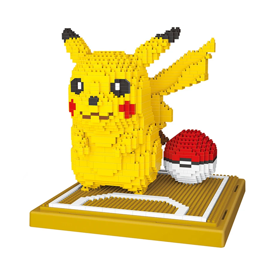 Pokemon Pikachu Poke Ball Cartoon Anime Building Blocks Model Auction Figures DIY Micro Mini Bricks Toys for Boys Children Gifts
Pokemon Pikachu Poke Ball Cartoon Anime Building Blocks Model Auction Figures DIY Micro Mini Bricks Toys for Boys Children Gifts