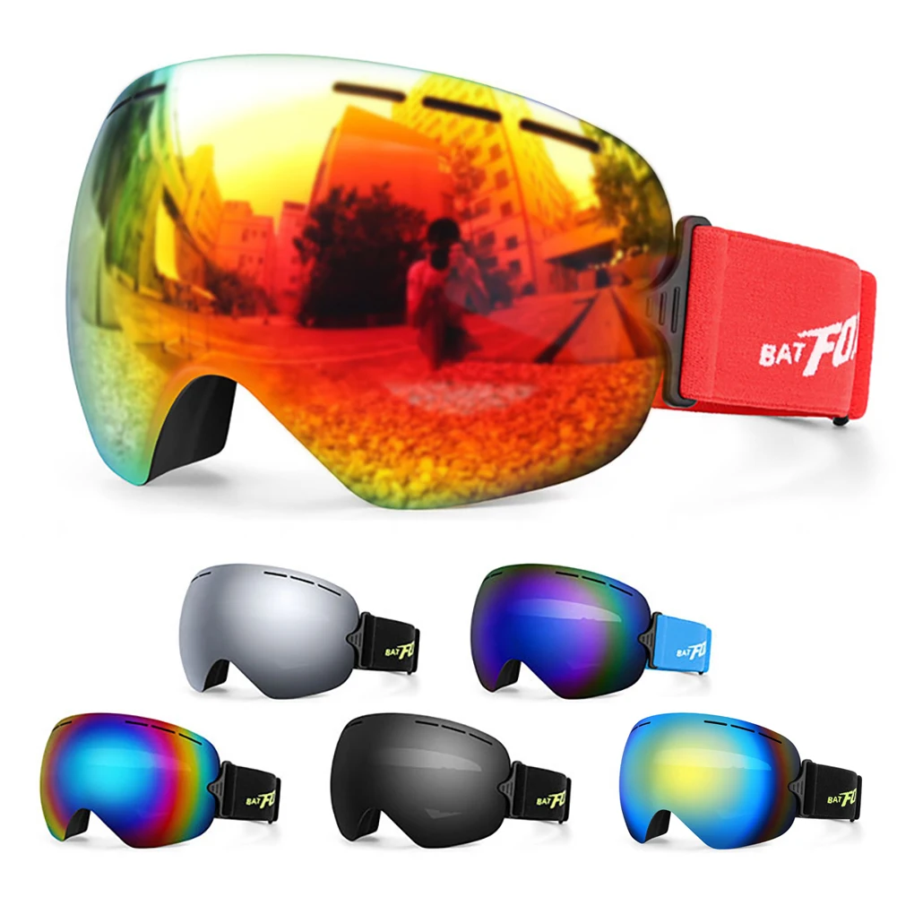 UV400 Anti-fog Double Layer Snowboard Goggles Mountain Skiing Glasses Snowmobile Winter Sports Cycling Sun Climbing Sunglasses
UV400 Anti-fog Double Layer Snowboard Goggles Mountain Skiing Glasses Snowmobile Winter Sports Cycling Sun Climbing Sunglasses