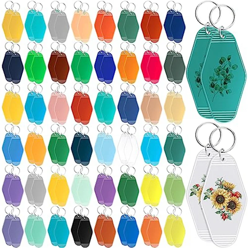 100 Pcs 50 Colors Sublimation Vintage Hotel Keychain Sublimation Keychain Blanks
100 Pcs 50 Colors Sublimation Vintage Hotel Keychain Sublimation Keychain Blanks