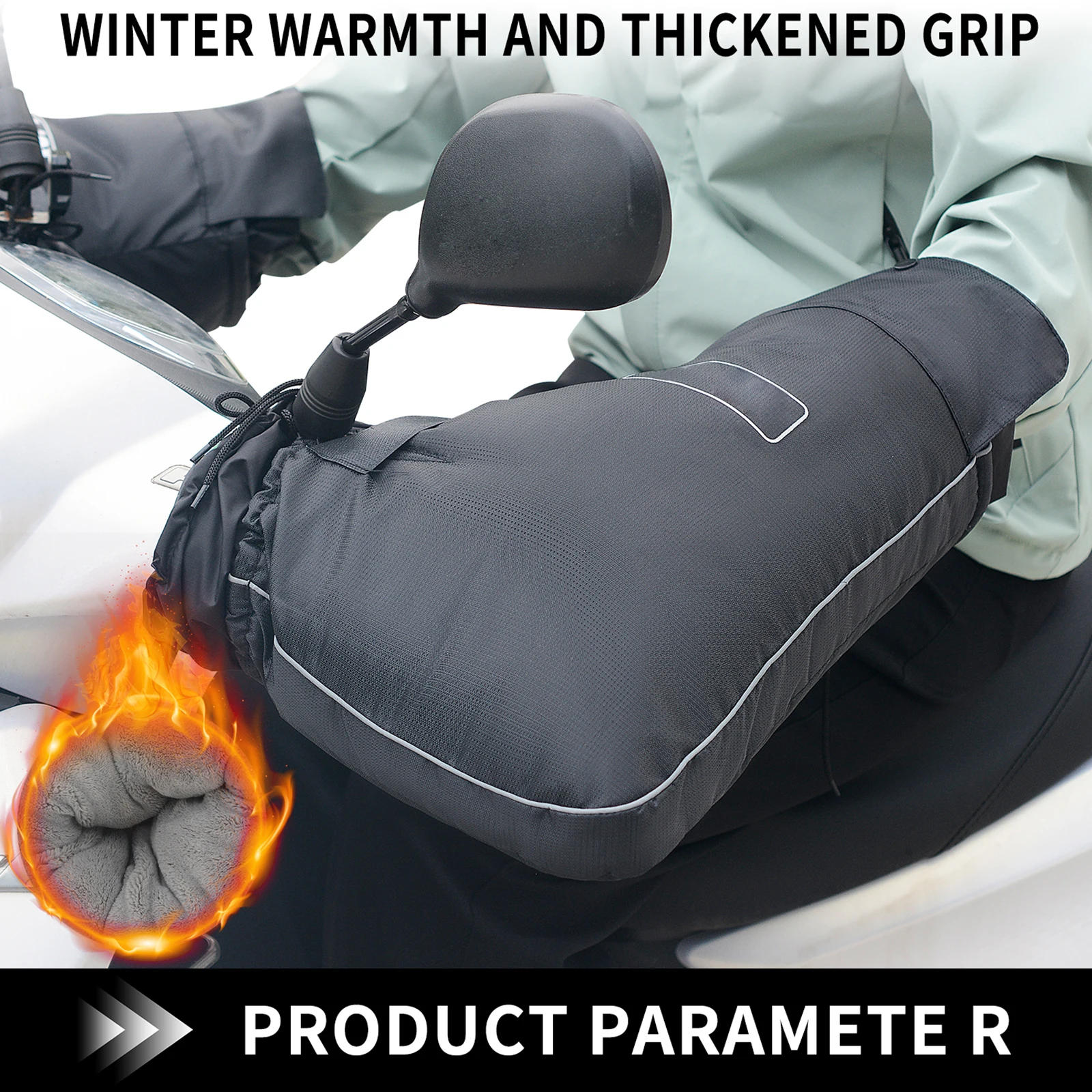 Universal Motorcycle Handlebar Muffs Waterproof Scooter Bike Velvet Cotton Handlebars Thick Grip Handle Bar Muff Warmer Gloves
Universal Motorcycle Handlebar Muffs Waterproof Scooter Bike Velvet Cotton Handlebars Thick Grip Handle Bar Muff Warmer Gloves