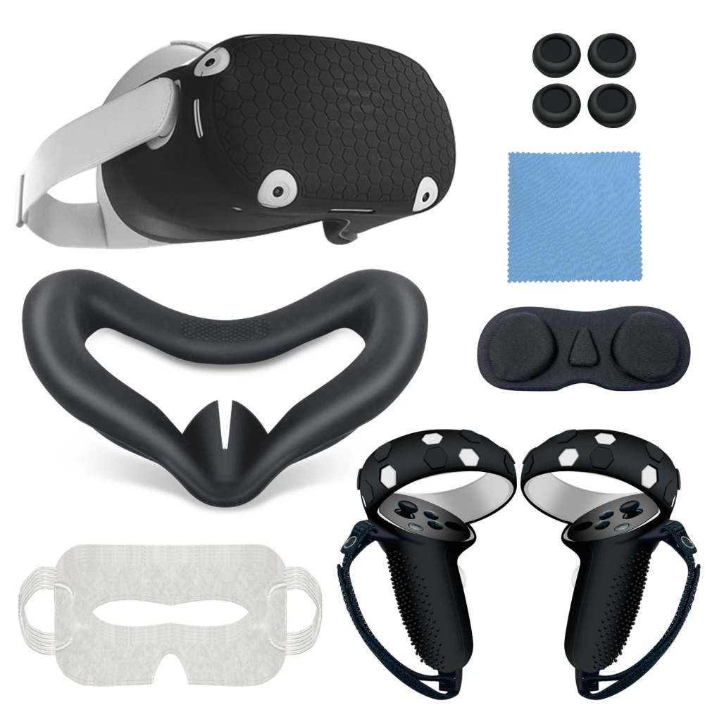 3 Color Protective Lens Cover For Oculus Quest 2 Replacement Anti-Leakage Nose Pad VR Accessories 7-Piece Set VR Shell Cover
3 Color Protective Lens Cover For Oculus Quest 2 Replacement Anti-Leakage Nose Pad VR Accessories 7-Piece Set VR Shell Cover