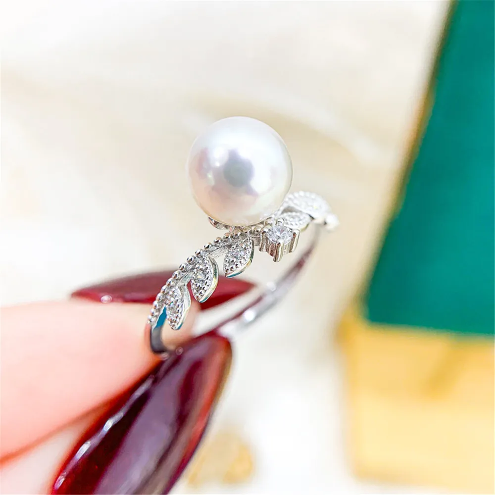 S925 Sterling Silver Pearl Ring Accessories DIY Hand Making Jewelry Findings, Half Hole Bead Needle Inlaid Opening Adjustable
S925 Sterling Silver Pearl Ring Accessories DIY Hand Making Jewelry Findings, Half Hole Bead Needle Inlaid Opening Adjustable