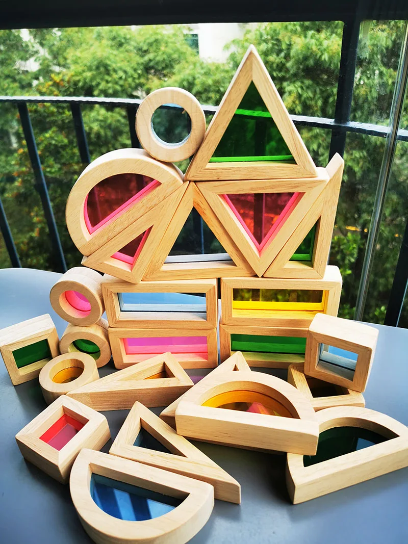 Kids Montessori Wooden Toy Sensory Rainbow Mirror Blocks Solid Rubber Wood Stacking Acrylic Building Stacker Educational Play
Kids Montessori Wooden Toy Sensory Rainbow Mirror Blocks Solid Rubber Wood Stacking Acrylic Building Stacker Educational Play