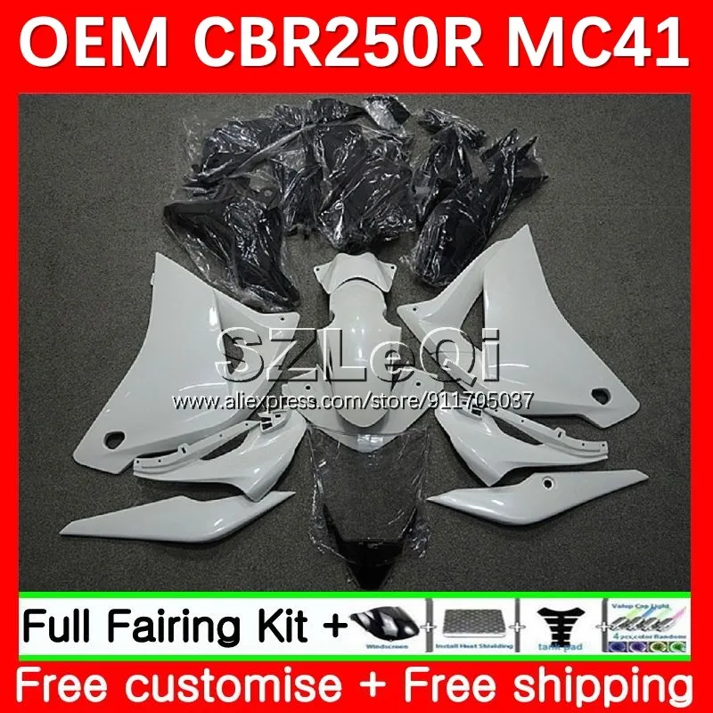Injection Body For HONDA CBR250R CBR250 CBR 250R 250 R 11 12 13 14 15 MC41 2011 2012 2013 2014 2015 Fairing 28LQ.12 glossy white
Injection Body For HONDA CBR250R CBR250 CBR 250R 250 R 11 12 13 14 15 MC41 2011 2012 2013 2014 2015 Fairing 28LQ.12 glossy white