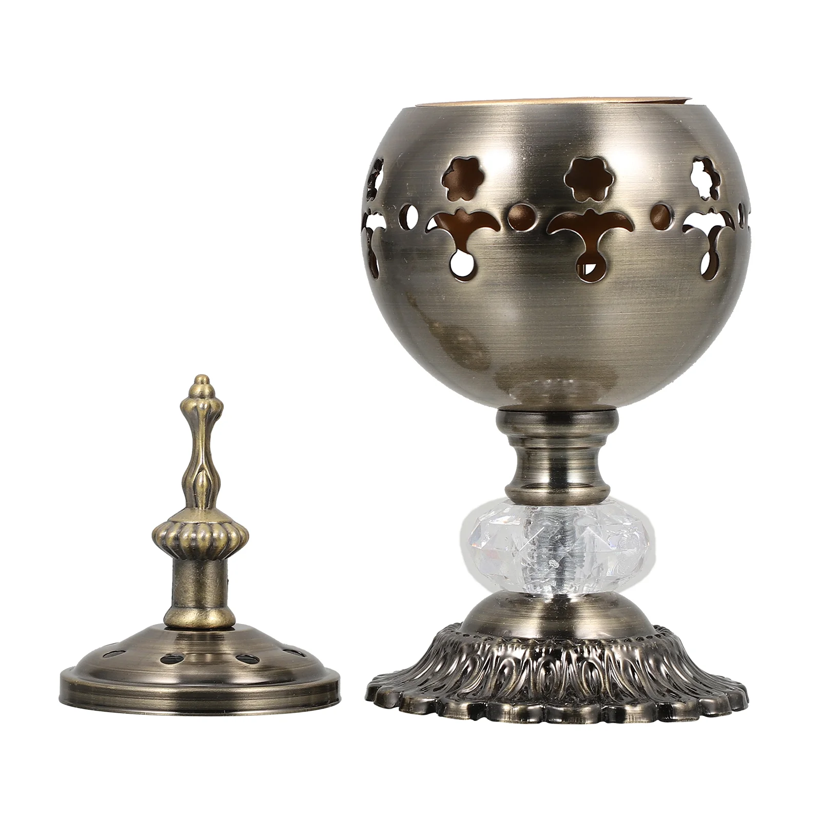 Burner Holder Censer Iron Charcoal Aroma Vintage Cone Bowl Cauldron Frankincense Oil Resin Backflow Essential Tealight Out
Burner Holder Censer Iron Charcoal Aroma Vintage Cone Bowl Cauldron Frankincense Oil Resin Backflow Essential Tealight Out